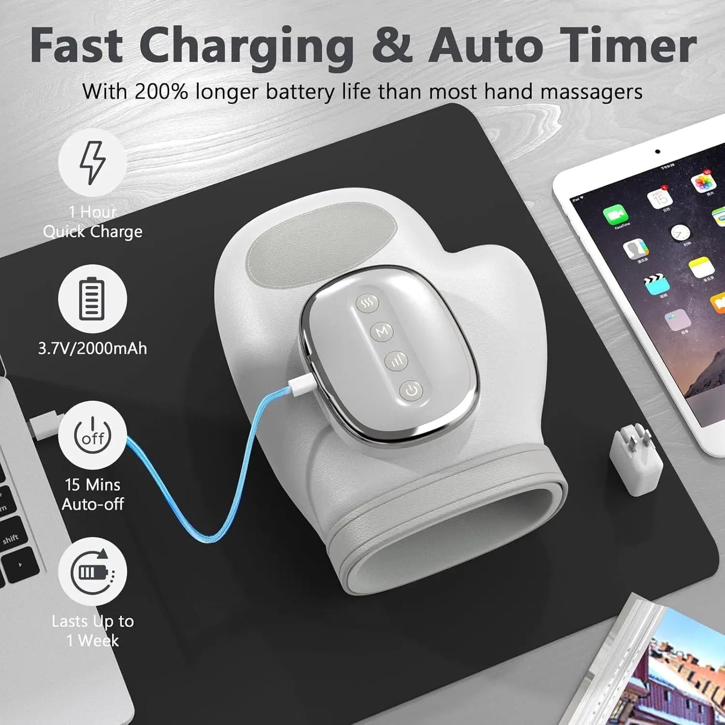 RevivaGrip™ Hand Massager With Heat Compression Therapy